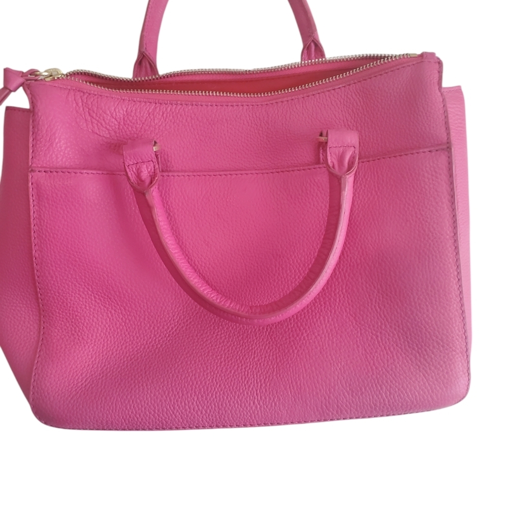 Boden Hot Pink Pebbled Leather Tote